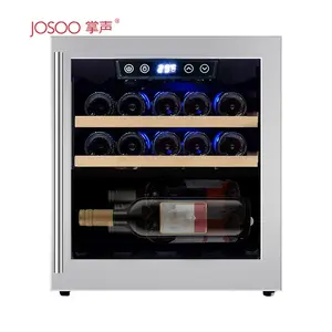Josoo Oem Odm piccolo Mini Bar cantina frigorifero Vino Electrico armadietto per Vino raffreddatore per Vino 14 bottiglie 2 Rack in legno