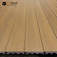 New Tech One-Click Set Panneau de terrasse en composite solide antidérapant Installation facile Système de terrasse extérieur ZipDeck WPC Decking