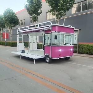 Chariot de nourriture mobile avec machine à yaourt glacé chariot de salle à manger mobile chariot d'esthétique <span class=keywords><strong>magasin</strong></span> mobile de vêtements et de salon de coiffure - Product Image 5