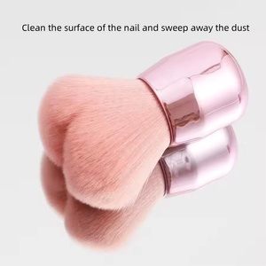 Grand pinceau de maquillage en poudre libre Bb crémeux Pinceau de maquillage à manche court pour fond de teint Pinceau à poussière pour ongles - Product Image 6