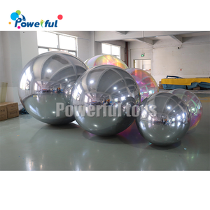 Boule miroir interactive géante argentée pour la décoration des centres commerciaux, publicité réfléchissante métallique, bâche en PVC gonflable - Product Image 6