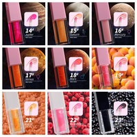 Brillant à Lèvres Végan en Gros Rose Fruité, Nourrissant et Naturel, Effet Comblant, Étiquette Privée, Scintillant, Changeur de Couleur, Huile Hydratante pour les Lèvres