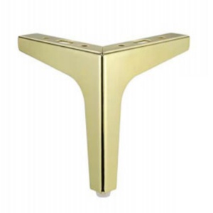 Pieds de canapé en métal de luxe modernes, fabriqués en usine, style trident droit, or rose, pour table basse, chambre et mobilier d'hôtel - Product Image 3