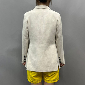 2025 invierno de alta calidad de doble cara de lana corta <span class=keywords><strong>Blazer</strong></span> abrigo de moda delgada cintura doble botonadura mujeres Cachemira abrigo de lana - Product Image 3