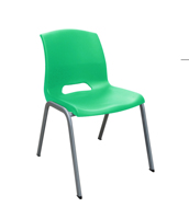 Chaise de salle à manger moderne en plastique avec pieds en métal, ergonomique et durable, pour la maison, la cuisine, l'hôtel, la salle à manger