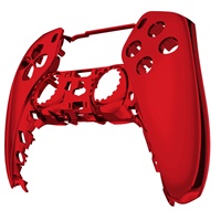Coque pour manette PS5 - Faceplate rose chromée électrolytique, brillance de haute qualité