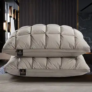 Oreiller de luxe Hilton 48x74cm en gros, oreiller en duvet de <span class=keywords><strong>Paris</strong></span> Bread Grid Hilton, 1000g - Product Image 1