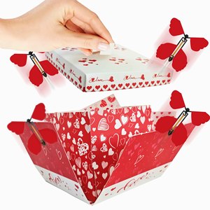 DAMAI 2026 New Bestselling Valentine's Day Party Butterfly <b>Explosion</b> Gift Box Surprise Flying Butterfly Box for Mother's Day - Product Image 4