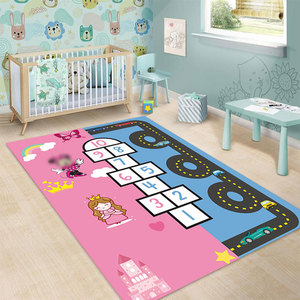 Alfombras de área de diseño de dibujos animados personalizados con logotipo 3D impreso suave tejido Kitty Runner alfombras lavables y alfombras para dormitorios de sala de estar - Product Image 1