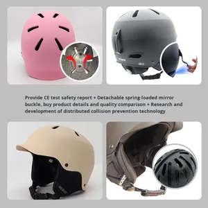 Casco de Esquí UCACO para Deportes al Aire Libre, Modelo U-11 PAVO, Material ABS, Unisex, Gorro de Seguridad para Snowboard, Máscara Cálida, Equipo de Nieve, Venta al por Mayor - Product Image 4