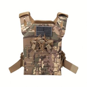 Gilet tactique ergonomique avec bretelles réglables, poches extensibles, maille ventilée pour une utilisation prolongée en extérieur - Product Image 1