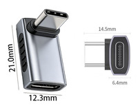 Adaptador OEM/ODM de 240W 40G 8K, USB Tipo C Macho a USB 3.1 Hembra, OTG, Transmisión de Datos y Energía para Laptop, Nuevo