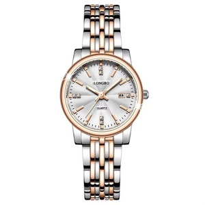 Montres à quartz de haute qualité pour hommes et femmes avec aiguilles lumineuses, affichage du calendrier, étanches 30M, en acier inoxydable, montre de couple - Product Image 1