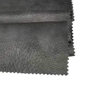 Moderne Stijlen 100% Polyester Leer Reliëf Fluweel Voor Bankhoes