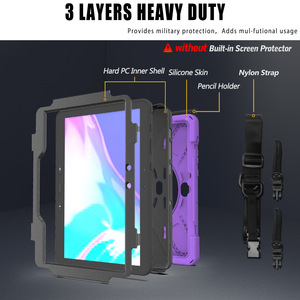 Housse antichoc pour tablette PC + bandoulière en silicone pour <span class=keywords><strong>Samsung</strong></span> Galaxy <span class=keywords><strong>Tab</strong></span> Active 5 Pro Armor Case Active <span class=keywords><strong>4</strong></span> Pro - Product Image 6