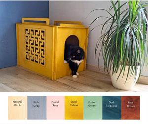 ODM OEM Modern Style Cat <b>Litter</b> <b>Box</b> Cover Wood Pet <b>Litter</b> Cabinet Stylish Animal Furniture - Product Image 6