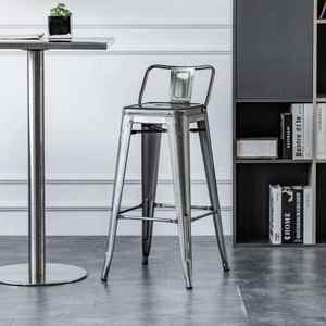 <span class=keywords><strong>Tabouret</strong></span> de comptoir en métal à dossier <span class=keywords><strong>bas</strong></span> de <span class=keywords><strong>style</strong></span> <span class=keywords><strong>industriel</strong></span> simple à la mode <span class=keywords><strong>Tabouret</strong></span> de bar en métal haut de restaurant - Product Image 1