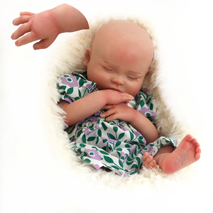 Boneka Silikon Penuh untuk Bayi Perempuan, 46 Cm 18 Inci Hislanic Bambole Munecas De Reborn Boneka Bayi Gadis Yang Menawan - Product Image 6