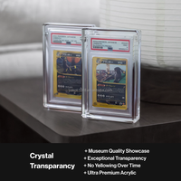 Étui de protection en acrylique magnétique pour cartes de collection classées, étui de présentation en acrylique pour cartes de classement PSAED CGC TAG