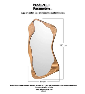 Specchio da Parete a Figura Intera Moderno e Lussuoso per <span class=keywords><strong>Ingresso</strong></span>, Design Irregolare in Stile Art Déco - Product Image 3