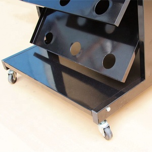 Tùy Chỉnh Hiện Đại Triển Lãm Hội Trường Gốm Sứ Gạch Đá Mẫu Hiển Thị Kệ Di Chuyển Vật Liệu Xây Dựng Kim Loại Giá Đứng - Product Image 4