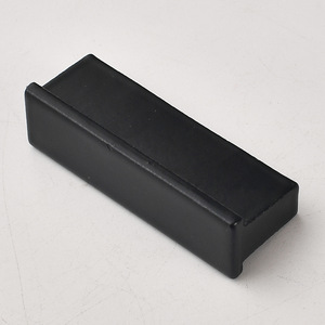 Poignée de meuble minimaliste en alliage de zinc, rectangulaire, noire, durable, accessoire de quincaillerie pour meubles - Product Image 2