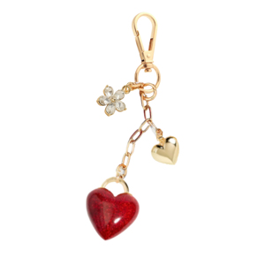 Nouveauté <span class=keywords><strong>2026</strong></span> Collection Printemps Personnalisée Porte-clés en Alliage de Zinc en Forme de Cœur avec Fleur en Cristal pour Femmes - Product Image 1