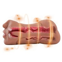 Juguetes Sexuales para Hombres, Masturbador Manual de TPE, Copa Masturbadora con Vagina Realista, Juguetes para Adultos