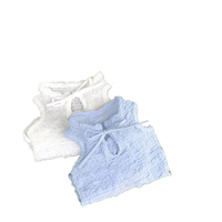 Vêtements pour petits chiens, gilet d'été fin, respirant, lavable, sans manches, chemises pour chiots, accessoires pour animaux de compagnie