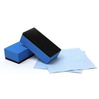 Éponge applicatrice de revêtement céramique double couche pour voiture, tampon applicateur de cire automobile en mousse EVA colorée pour le detailing