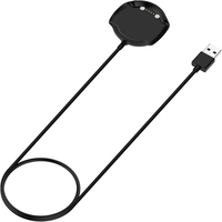 Câble de charge magnétique USB de remplacement noir de 3,3 pieds pour la montre connectée GPS Golf Buddy Aim W10