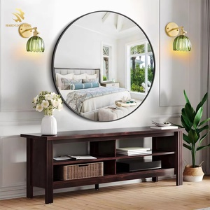 现代简约花卉玻璃壁灯现代金色床头灯卧室书房发光二极管镜灯北欧壁灯 - Product Image 4