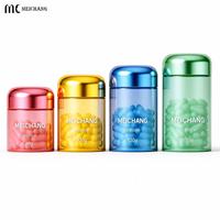 Conteneur à pilules en PET semi-transparent personnalisé de 80g, 100g, 120g, 150g, bouteille rechargeable pour l'emballage de capsules de vitamines
