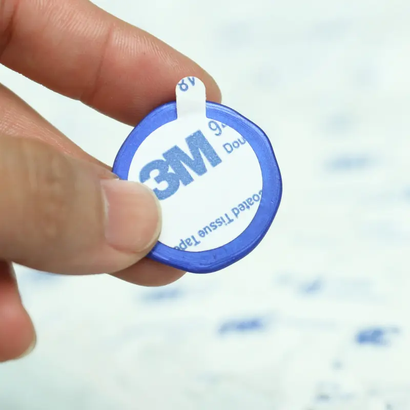 Seal Wax Stamp 24PCS/Card 3M Double-sided Adhesive Small Ear Label Round Seal Stamp Sticker