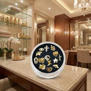 Grillz dentaire en or 8K en forme d'étoile avec zircone, bijoux dentaires personnalisés, style Bling Hip Hop - Product Image 6