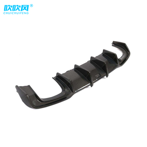 Pour <span class=keywords><strong>Audi</strong></span> A5 S5 B9 2017-2019 véritable fibre de carbone sèche universel aileron arrière <span class=keywords><strong>pare</strong></span>-chocs lèvre arrière diffuseur Kits de carrosserie garniture décoration - Product Image 4