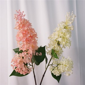 2 Têtes <span class=keywords><strong>de</strong></span> fleurs artificielles en PVC au toucher réel, violettes, bleues, blanches, lilas, pour centre <span class=keywords><strong>de</strong></span> table, mariage, fête, décoration <span class=keywords><strong>de</strong></span> la maison - Product Image 1