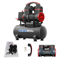 Compresseur d'air mobile intelligent sans huile, 1,4 CV, 1,1 kW, à faible bruit, avec réservoir de 9 litres, vente en gros d'usine