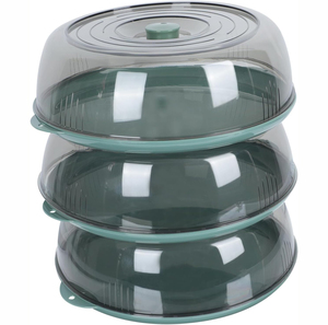 Cubierta para Platos Multiusos, Aislante, Antiinsectos, Antipolvo, para Mantener la Frescura, de PP, Manual, Ecológica, para Guardar Sobras de Comida - Product Image 1