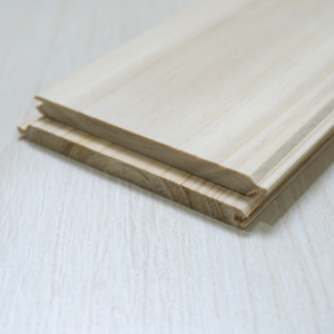 Panel dinding kayu kustom grosir panel dinding kayu berbentuk perahu papan mentah - Product Image 1