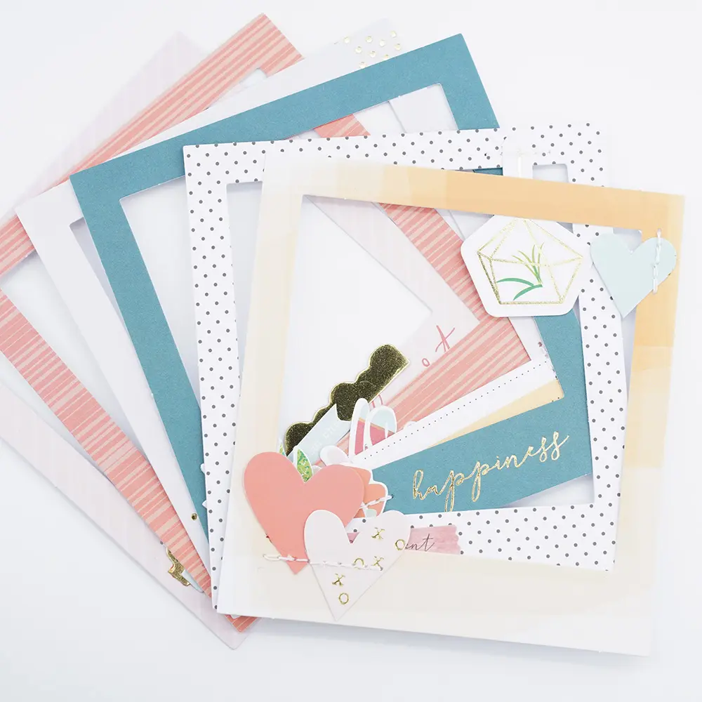 Kertas Scrapbook buatan tangan DIY kertas bahan dekoratif untuk kerajinan