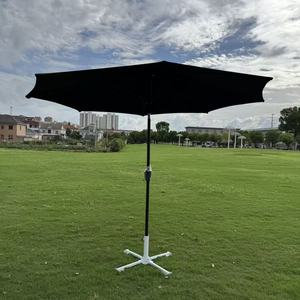 <span class=keywords><strong>Parasol</strong></span> de jardin extérieur <span class=keywords><strong>grand</strong></span> format 2,5 m avec mât central à manivelle, design moderne en polyester pour cour et <span class=keywords><strong>plage</strong></span> - Product Image 3