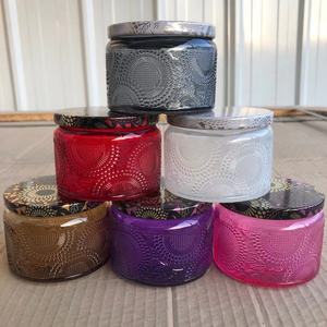 Special Bulk Cylindrical <b>Candle</b> Containers Embossed Tin Gearific Jars for Canada Countertop Display Containers - Product Image 2