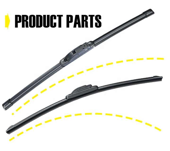 High Quality Triple Section Washer Wiper Blades and Blade Arm Kit CHR ...