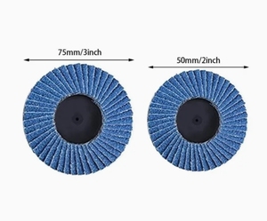AO disco lamellare calcinato disco 4.5 pollici 115mm T27 T29 medio carburo di silicio dischi abrasivi per smerigliatrice angolare OEM - Product Image 6