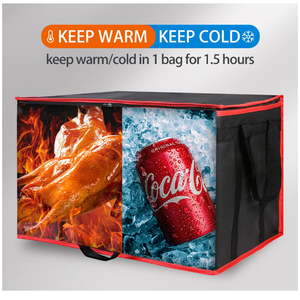 Sac <span class=keywords><strong>Isotherme</strong></span> XXXL <span class=keywords><strong>pour</strong></span> Livraison de Plats Chauds/Froids, Traiteur, Pizza, Épicerie & Fêtes – Sac Glacière Non Tissé - Product Image 4