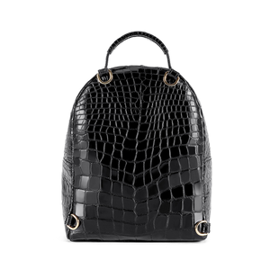 Mochila Pequeña de Piel de Cocodrilo Siamés, Mochila Versátil para Mujer, Mochila de Viaje de Gran Capacidad - Product Image 3