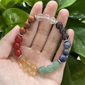 Natural Stone Bracelet Colorful Glass Beaded Heart Chakra <b>Love</b> Top-rated Factory Direct Wholesale Discount - Product Image 4