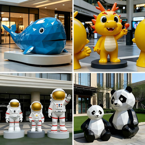 Tùy chỉnh sợi thủy tinh phim hoạt hình điêu khắc mô hình bức tượng thân thiện với môi TV & phim nhân vật sơn trang trí lớn - Product Image 2