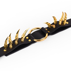 M-Q4003 뜨거운 판매 악마의 발톱 조정 가능한 복종 칼라 프리미엄 BDSM 가죽 칼라 커플 '섹스 토이 - Product Image 5